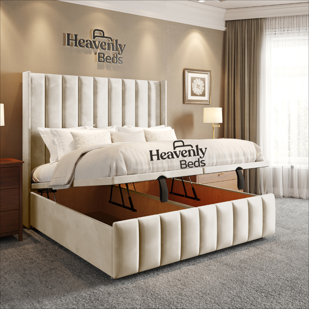 Slumio Wingback Divan Ottoman Bed