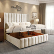 Slumio Wingback Divan Ottoman Bed - Heavenlybeds