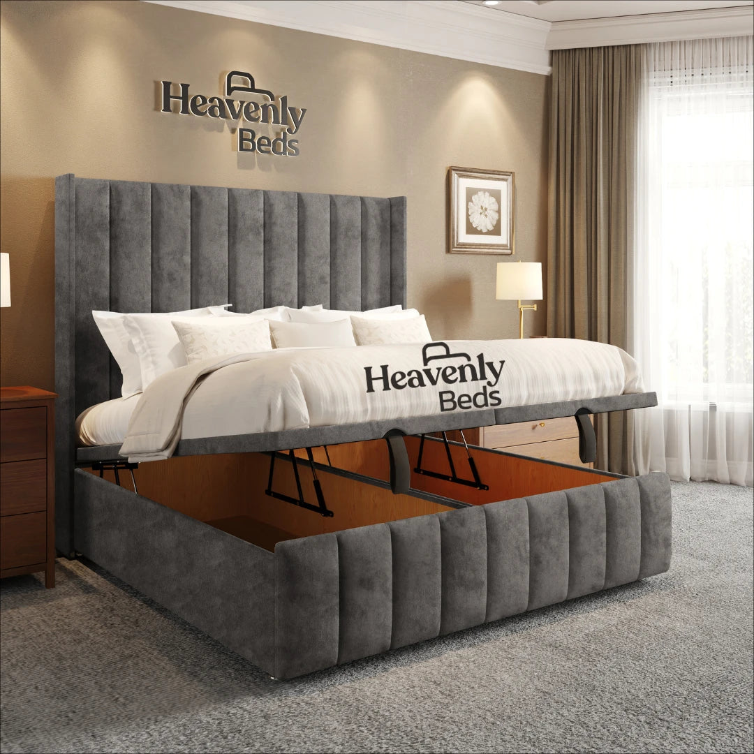 Slumio Wingback Divan Ottoman Bed