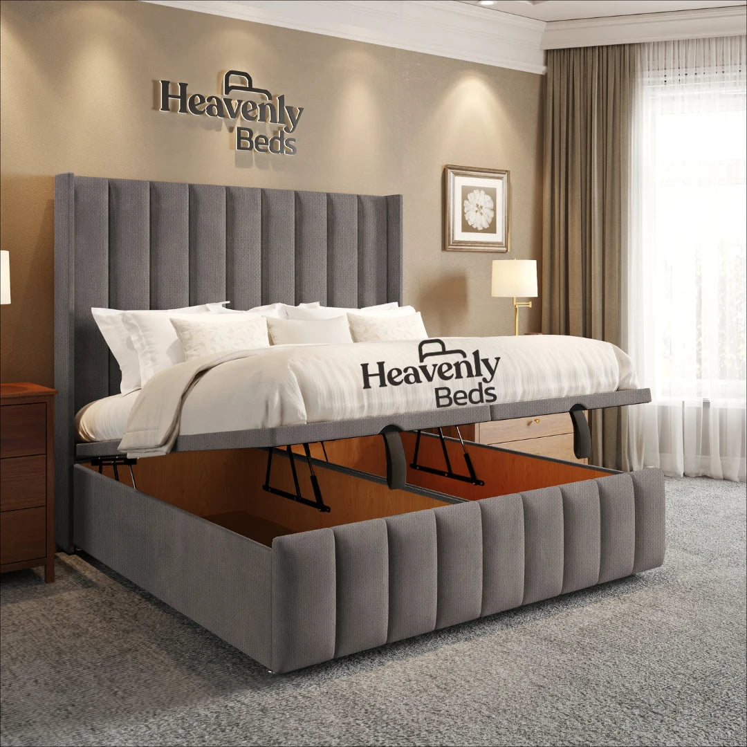 Slumio Wingback Divan Ottoman Bed