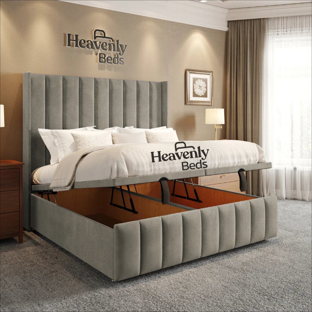 Slumio Wingback Divan Ottoman Bed