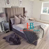 Taran Panel Upholstered Bed Frame Choose Your Base Height - Heavenlybeds