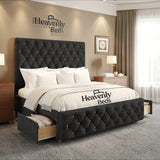 Velure Divan Bed With Drawer Storage - Heavenlybeds