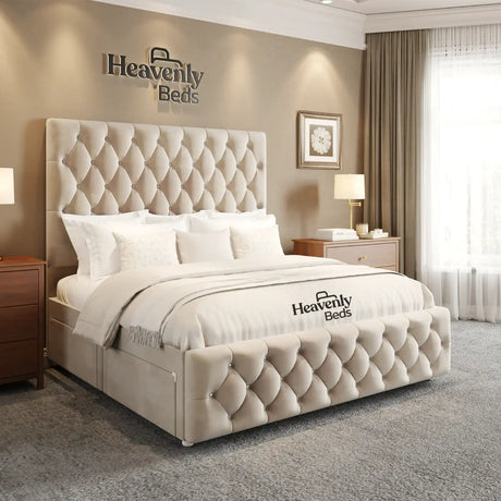 Velure Divan Bed With Drawer Storage - Heavenlybeds