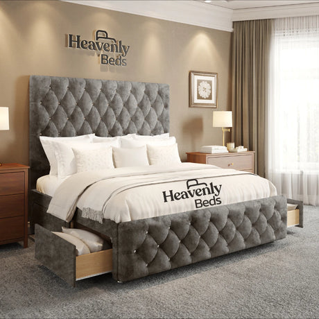 Velure Divan Bed With Drawer Storage - Heavenlybeds