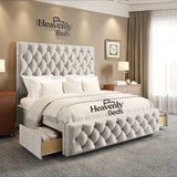 Velure Divan Bed With Drawer Storage - Heavenlybeds