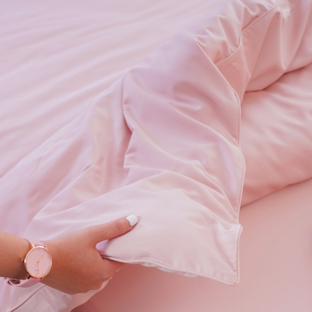 Ackly Bamboo Blush Full Bedding Set