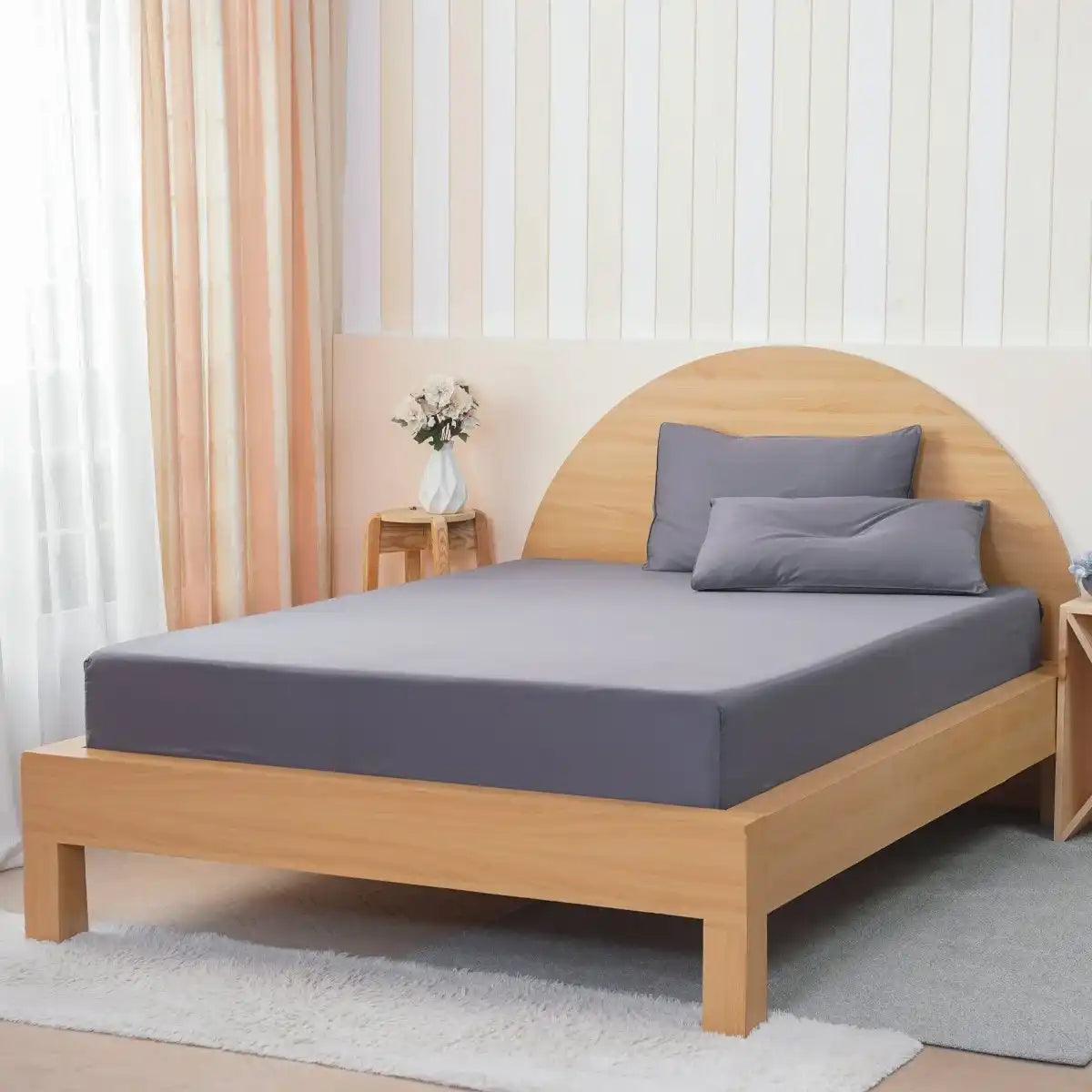 Ackly Bamboo - Charcoal Fitted Sheet