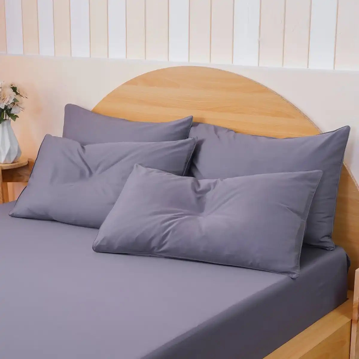 Ackly Bamboo - Charcoal Pillowcases Pair