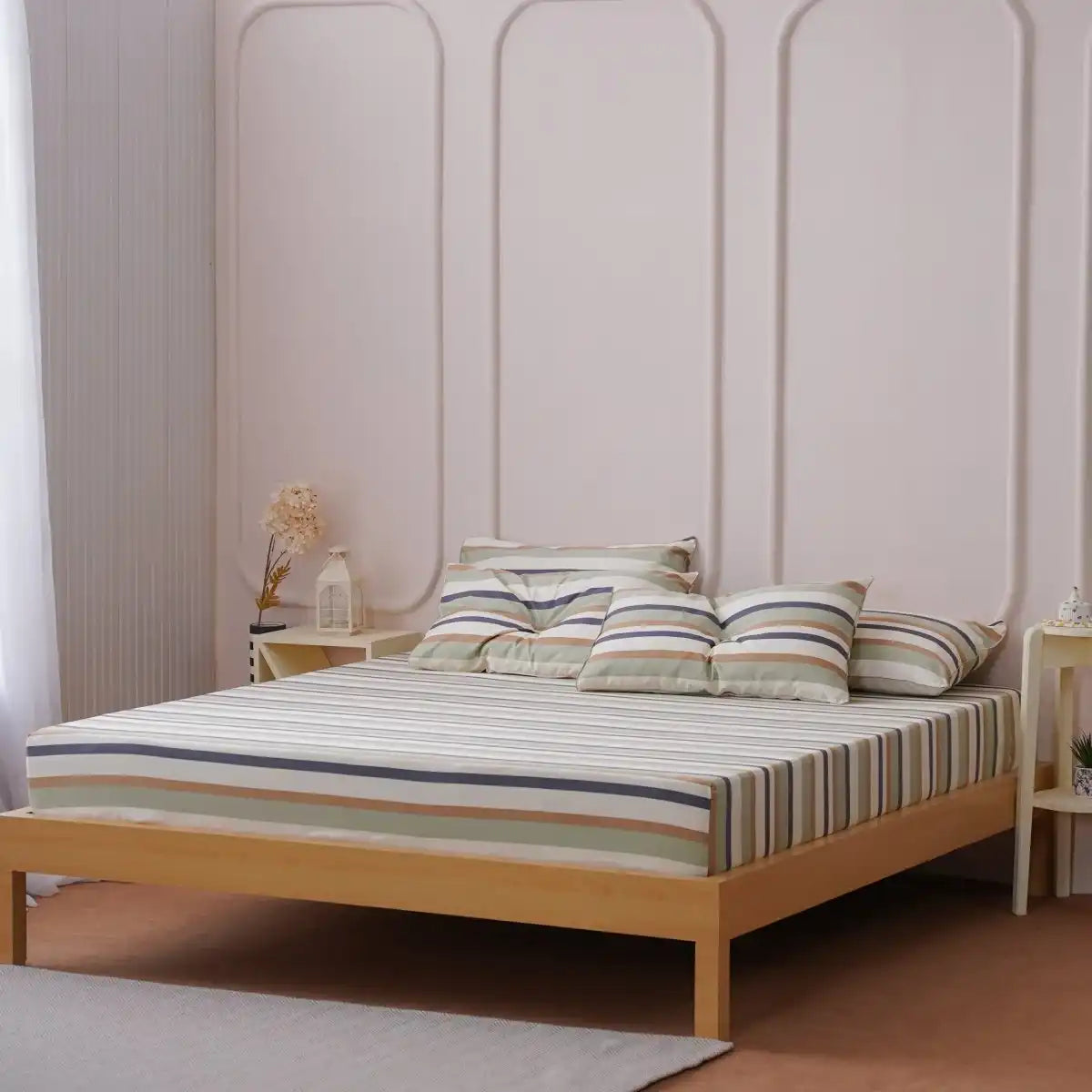 Ackly Bamboo - Harmony Stripe Fitted Sheet