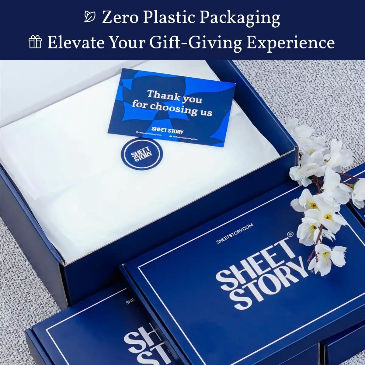 Ackly Bamboo - Sky Blue Fitted Sheet