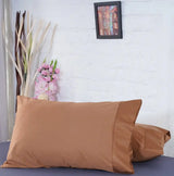 Ackly Bamboo - Terracotta Orange Pillowcases Pair