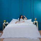 Ackly Bamboo - White Duvet Cover