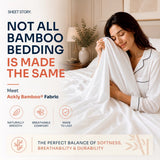 Ackly Bamboo White Full Bedding Set
