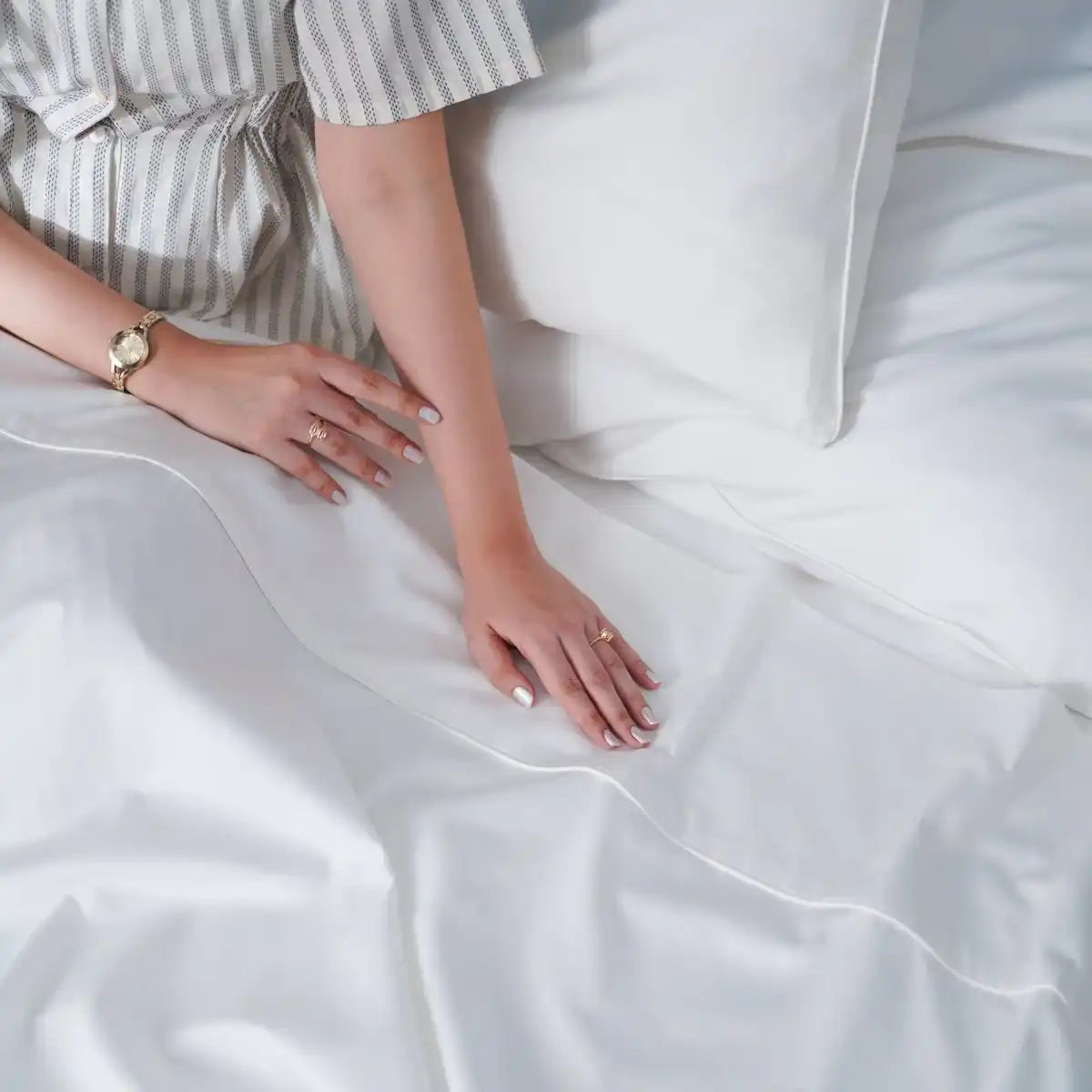 Ackly Bamboo - White Flat Sheet