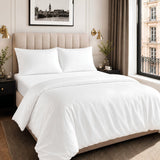 Ackly Bamboo White Full Bedding Set