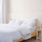 Bella Flannelette (Brushed Cotton) - White Pillowcases Pair