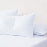 Bella Flannelette (Brushed Cotton) - White Pillowcases Pair