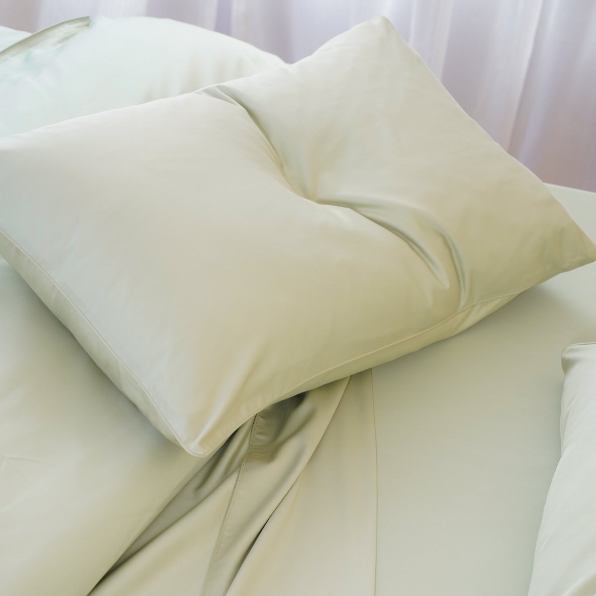 Ella Cotton - White Pillowcases Pair