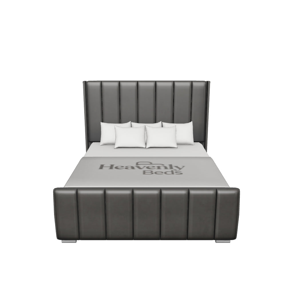 Petra Wingback Bed Frame With High Footboard