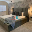 Luna Winged Ambassador Bed Frame -USA - Heavenlybeds